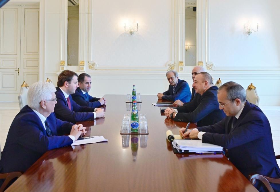 Prezident İlham Əliyev Rusiyanın İqtisadi İnkişaf nazirini qəbul edib (FOTO) (YENİLƏNİB)