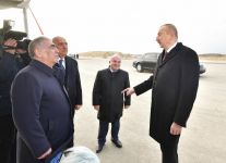Prezident İlham Əliyev Bakı-Quba-Rusiya ilə dövlət sərhədi yeni avtomobil yolunun tikintisi ilə tanış olub (FOTO) (YENİLƏNİB)