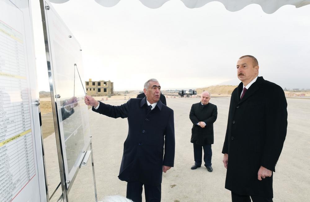 Prezident İlham Əliyev Bakı-Quba-Rusiya ilə dövlət sərhədi yeni avtomobil yolunun tikintisi ilə tanış olub (FOTO) (YENİLƏNİB)