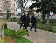 Prezident İlham Əliyev Bakının daha bir parkında aparılan yenidənqurma işləri ilə tanış olub (FOTO) (YENİLƏNİB)
