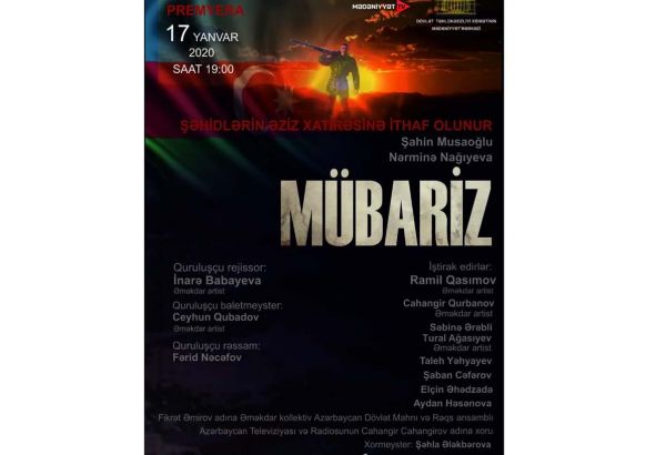 Mübariz İbrahimovun şücaətindən bəhs edən “Mübariz” adlı operanın premyerası keçiriləcək