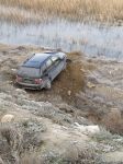 Bakıda qəza: "BMW X5" dərəyə yuvarlandı (FOTO/VİDEO)