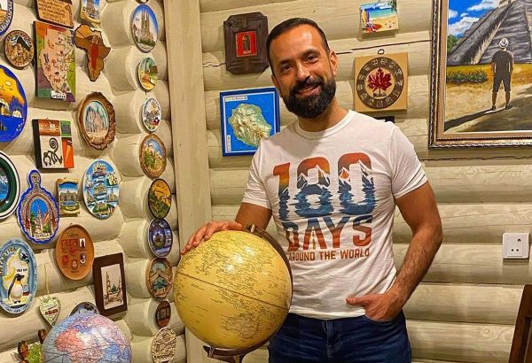 Azərbaycanlı iş adamı təyyarəsiz dünya səyahətinə bu ölkədən başladı (FOTO)