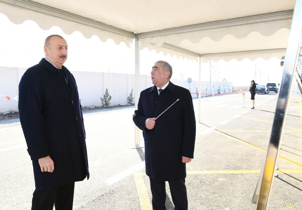 Prezident İlham Əliyev Pirili-Muradxan-Sor-Sor avtomobil yolunun yenidənqurmadan sonra açılışında iştirak edib (FOTO) (YENİLƏNİB)