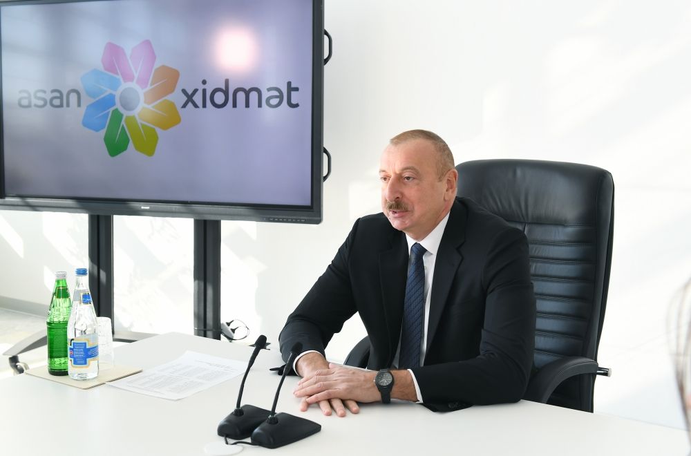 Prezident İlham Əliyev Kürdəmirdə “ASAN xidmət” mərkəzinin açılışında iştirak edib (FOTO) (YENİLƏNİB)