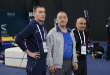 Milli Gimnastika Arenasında batut gimnastikası və tamblinq üzrə Dünya Kubokunun iştirakçılarının podium məşqləri keçirilir (FOTO)