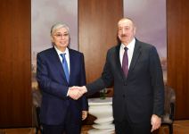 Münxendə Azərbaycan və Qazaxıstan prezidentlərinin görüşü olub (FOTO) (YENİLƏNİB)