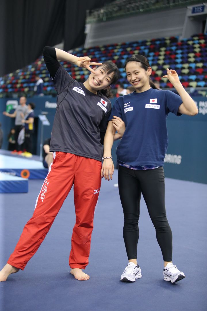 Milli Gimnastika Arenasında batut gimnastikası və tamblinq üzrə Dünya Kubokunun iştirakçılarının podium məşqləri keçirilir (FOTO)