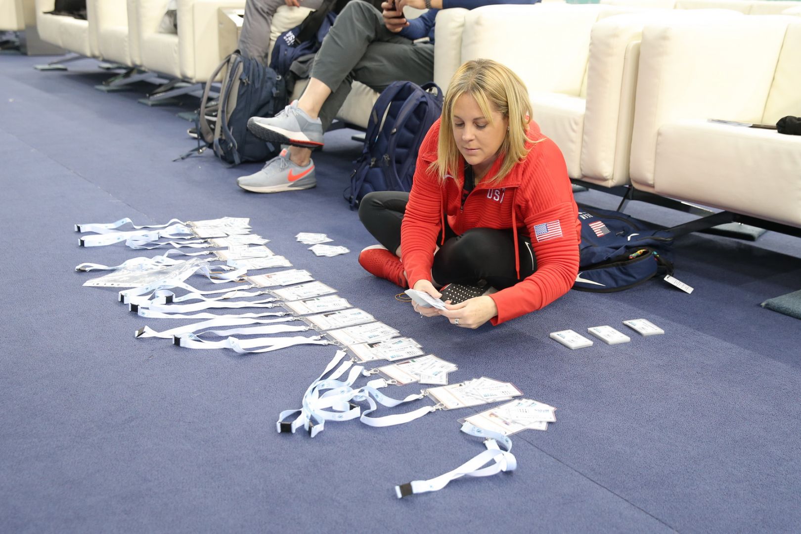 Milli Gimnastika Arenasında batut gimnastikası və tamblinq üzrə Dünya Kubokunun iştirakçılarının podium məşqləri keçirilir (FOTO)