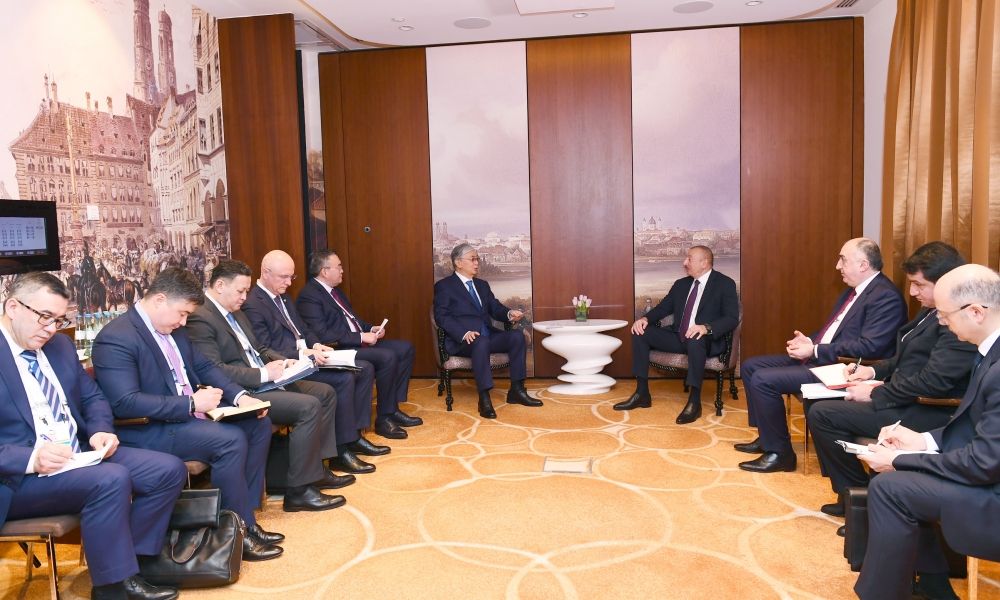 Münxendə Azərbaycan və Qazaxıstan prezidentlərinin görüşü olub (FOTO) (YENİLƏNİB)