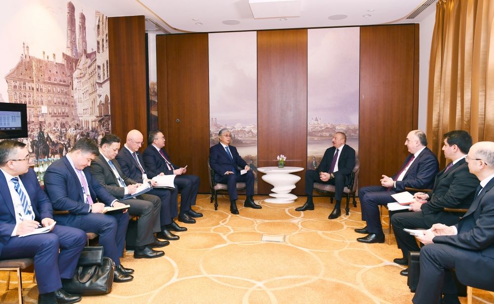Münxendə Azərbaycan və Qazaxıstan prezidentlərinin görüşü olub (FOTO) (YENİLƏNİB)