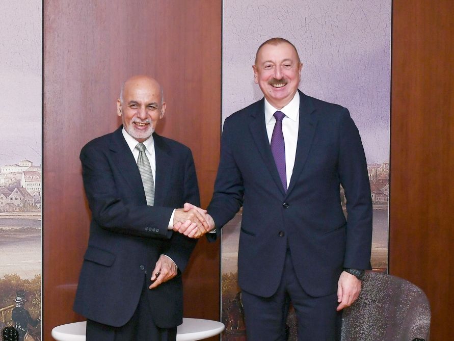 Prezident İlham Əliyev Münxendə Əfqanıstan Prezidenti ilə görüşüb (FOTO) (YENİLƏNİB)