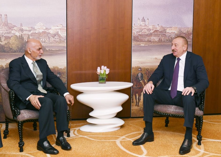 Prezident İlham Əliyev Münxendə Əfqanıstan Prezidenti ilə görüşüb (FOTO) (YENİLƏNİB)