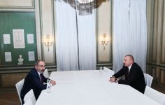 Münxendə Azərbaycan Prezidenti İlham Əliyevin və Ermənistanın baş naziri Nikol Paşinyanın görüşü olub (FOTO) (YENİLƏNİB)