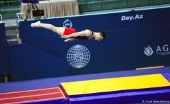 Bakıda batut gimnastikası və tamblinq üzrə Dünya Kubokundan ən maraqlı anlar (FOTO)