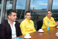 Kolumbiya səfiri batut gimnastikası və tamblinq üzrə Dünya Kuboku çərçivəsində idmançılarla görüşüb (FOTO)