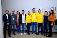 Kolumbiya səfiri batut gimnastikası və tamblinq üzrə Dünya Kuboku çərçivəsində idmançılarla görüşüb (FOTO)