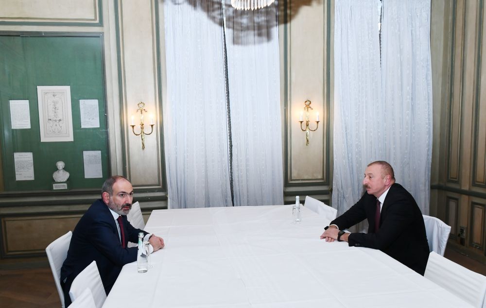 Münxendə Azərbaycan Prezidenti İlham Əliyevin və Ermənistanın baş naziri Nikol Paşinyanın görüşü olub (FOTO) (YENİLƏNİB)
