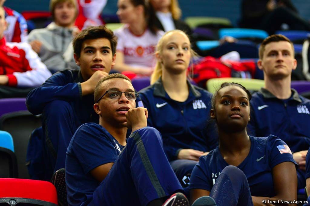 Batut gimnastikası və tamblinq üzrə Dünya Kubokunda tamaşaçıların emosiyaları (FOTO)