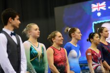 Bakıda batut gimnastikası və tamblinq üzrə Dünya Kubokunda yarışların ikinci günü başlayıb (FOTO)