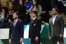 Dünya Kuboku çərçivəsində batut gimnastikası üzrə sinxron cütlüklər yarışında qaliblər mükafatlandırılıb (FOTO)