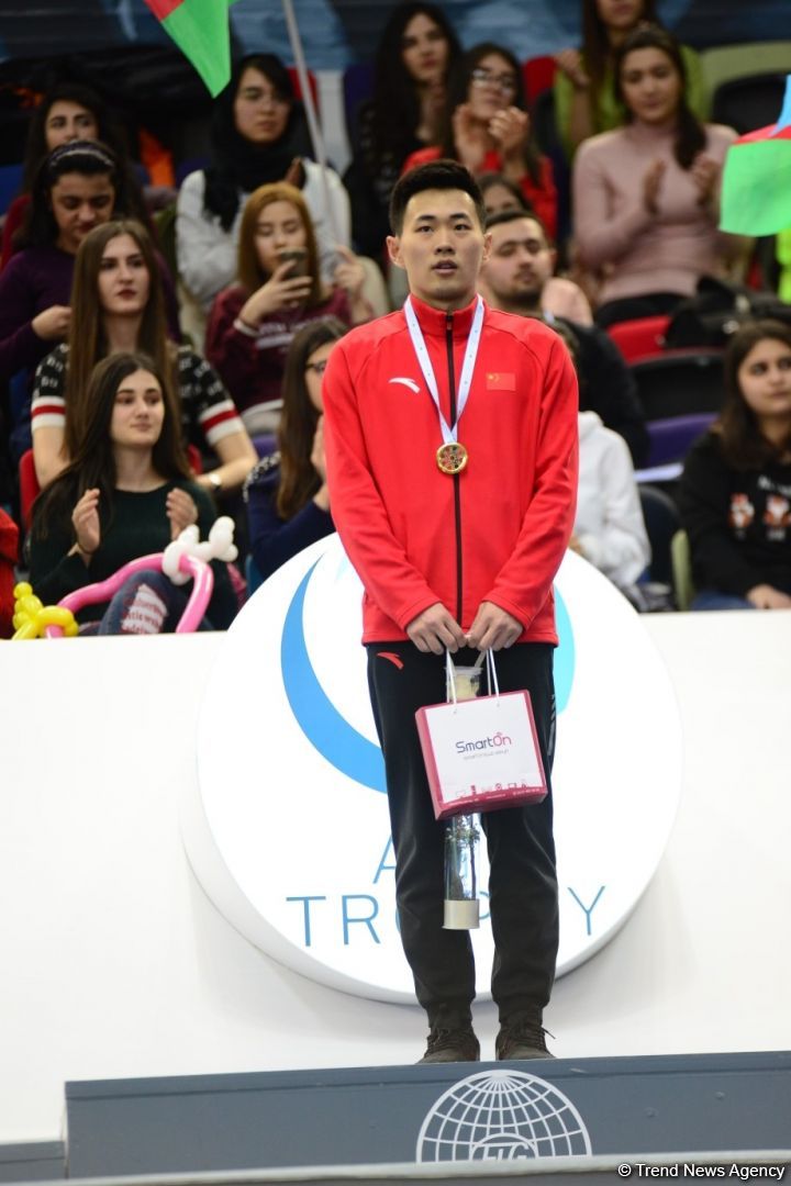 Batut gimnastikasında fərdi proqramda qaliblər və mükafatçıların mükafatlandırma mərasimi olub (FOTO)