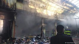 "Sədərək" Ticarət Mərkəzində yanğın məhdudlaşdırılıb - RƏSMİ (FOTO/VİDEO)