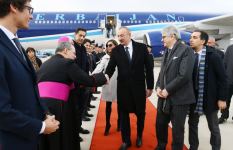 Azərbaycan Prezidenti İlham Əliyev İtaliyaya dövlət səfərinə gəlib (FOTO)