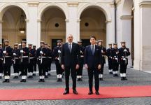 Prezident İlham Əliyevin İtaliya Nazirlər Şurasının Sədri Cüzeppe Konte ilə görüşü olub (FOTO)