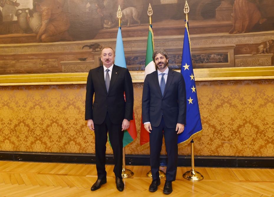 Prezident İlham Əliyev İtaliya Deputatlar Palatasının sədri ilə görüşüb (FOTO) (YENİLƏNİB)