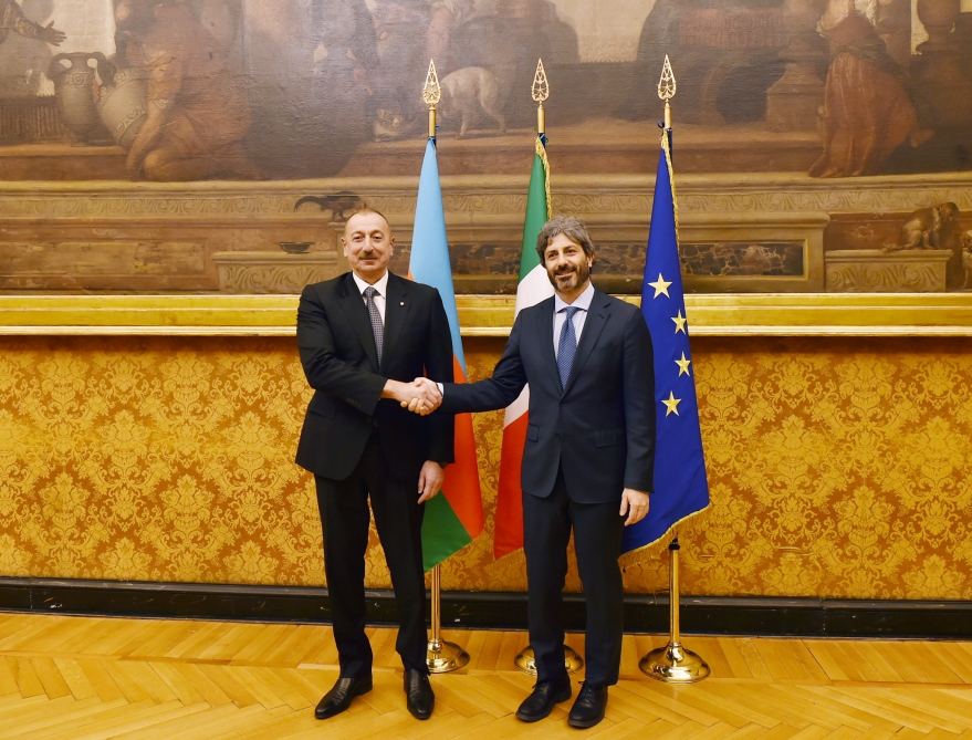 Prezident İlham Əliyev İtaliya Deputatlar Palatasının sədri ilə görüşüb (FOTO) (YENİLƏNİB)