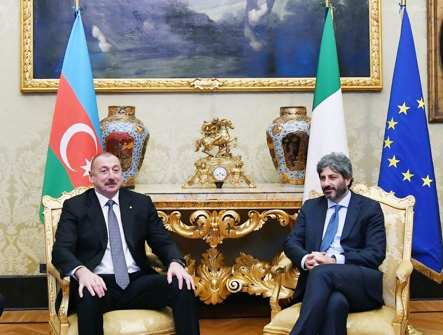 Prezident İlham Əliyev İtaliya Deputatlar Palatasının sədri ilə görüşüb (FOTO) (YENİLƏNİB)
