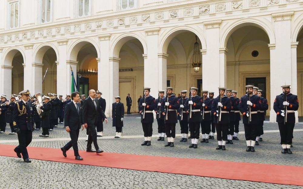 Prezident İlham Əliyevin İtaliya Nazirlər Şurasının Sədri Cüzeppe Konte ilə görüşü olub (FOTO)