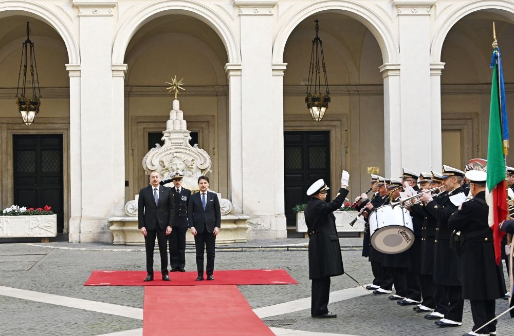 Prezident İlham Əliyevin İtaliya Nazirlər Şurasının Sədri Cüzeppe Konte ilə görüşü olub (FOTO)