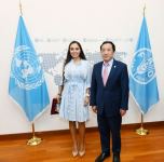 Heydər Əliyev Fondunun vitse-prezidenti Leyla Əliyeva Romada FAO-nun yeni baş direktoru ilə görüşüb (FOTO)