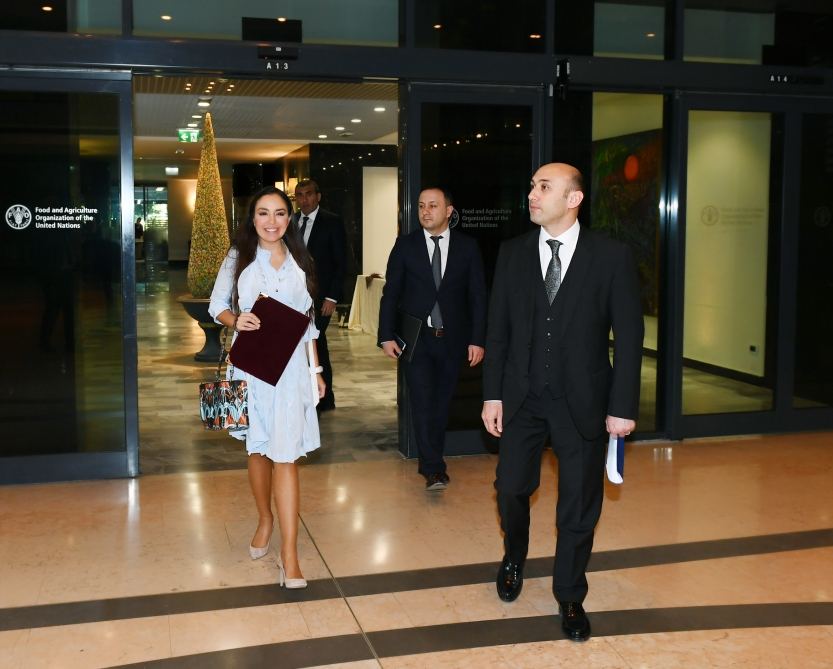 Heydər Əliyev Fondunun vitse-prezidenti Leyla Əliyeva Romada FAO-nun yeni baş direktoru ilə görüşüb (FOTO)