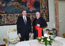 Prezident İlham Əliyevin Vatikanda Müqəddəs Taxt-Tacın dövlət katibi kardinal Pietro Parolin ilə görüşü olub (FOTO) (YENILƏNİB)