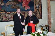 Prezident İlham Əliyevin Vatikanda Müqəddəs Taxt-Tacın dövlət katibi kardinal Pietro Parolin ilə görüşü olub (FOTO) (YENILƏNİB)