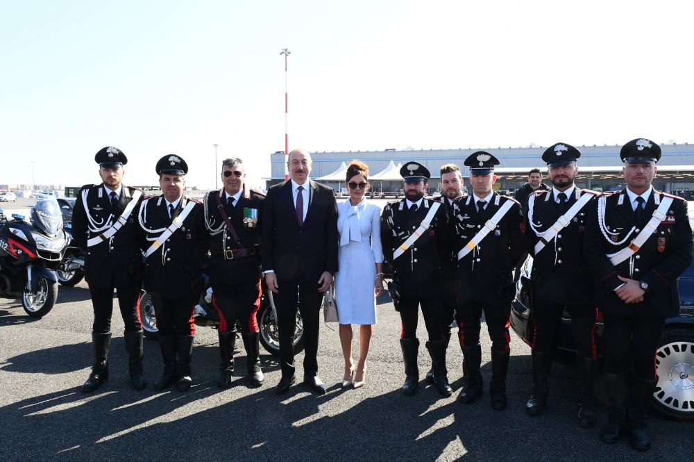 Prezident İlham Əliyevin İtaliyaya dövlət səfəri başa çatıb (FOTO)