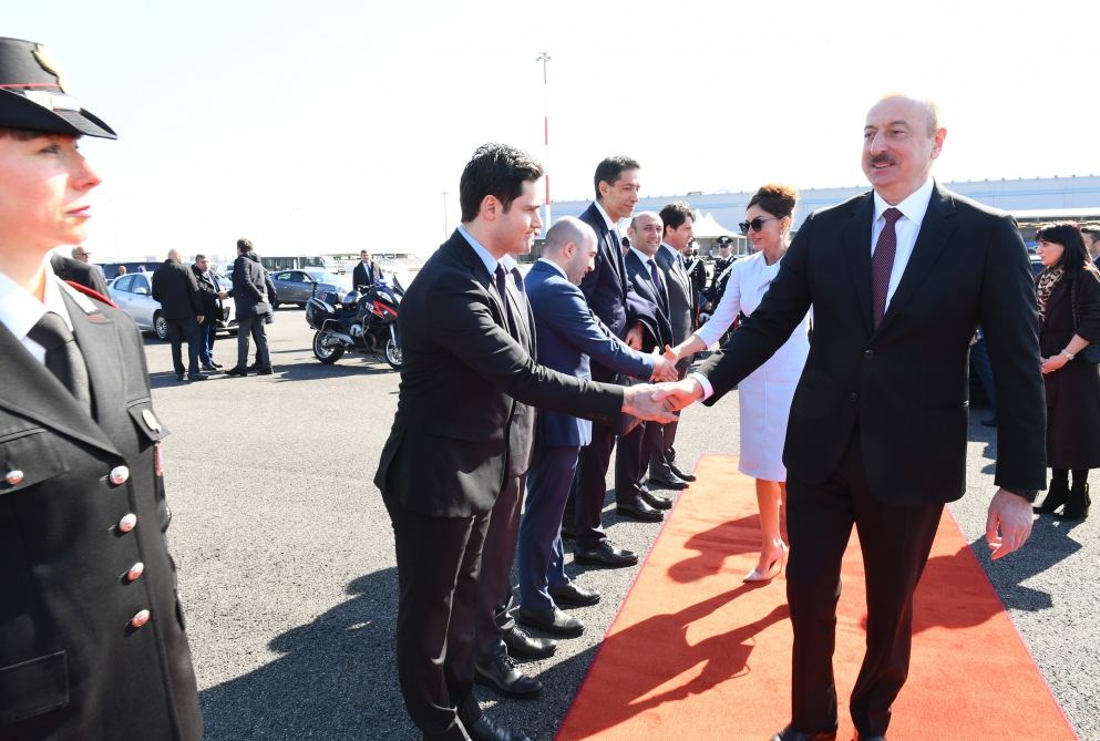 Prezident İlham Əliyevin İtaliyaya dövlət səfəri başa çatıb (FOTO)
