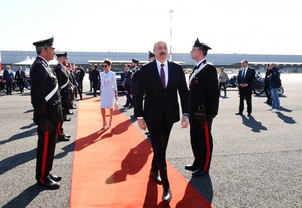 Prezident İlham Əliyevin İtaliyaya dövlət səfəri başa çatıb (FOTO)