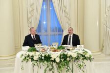 Prezident İlham Əliyev tərəfindən Türkiyə Prezidenti Rəcəb Tayyib Ərdoğanın şərəfinə ziyafət verilib (FOTO)