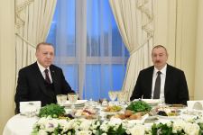 Prezident İlham Əliyev tərəfindən Türkiyə Prezidenti Rəcəb Tayyib Ərdoğanın şərəfinə ziyafət verilib (FOTO)