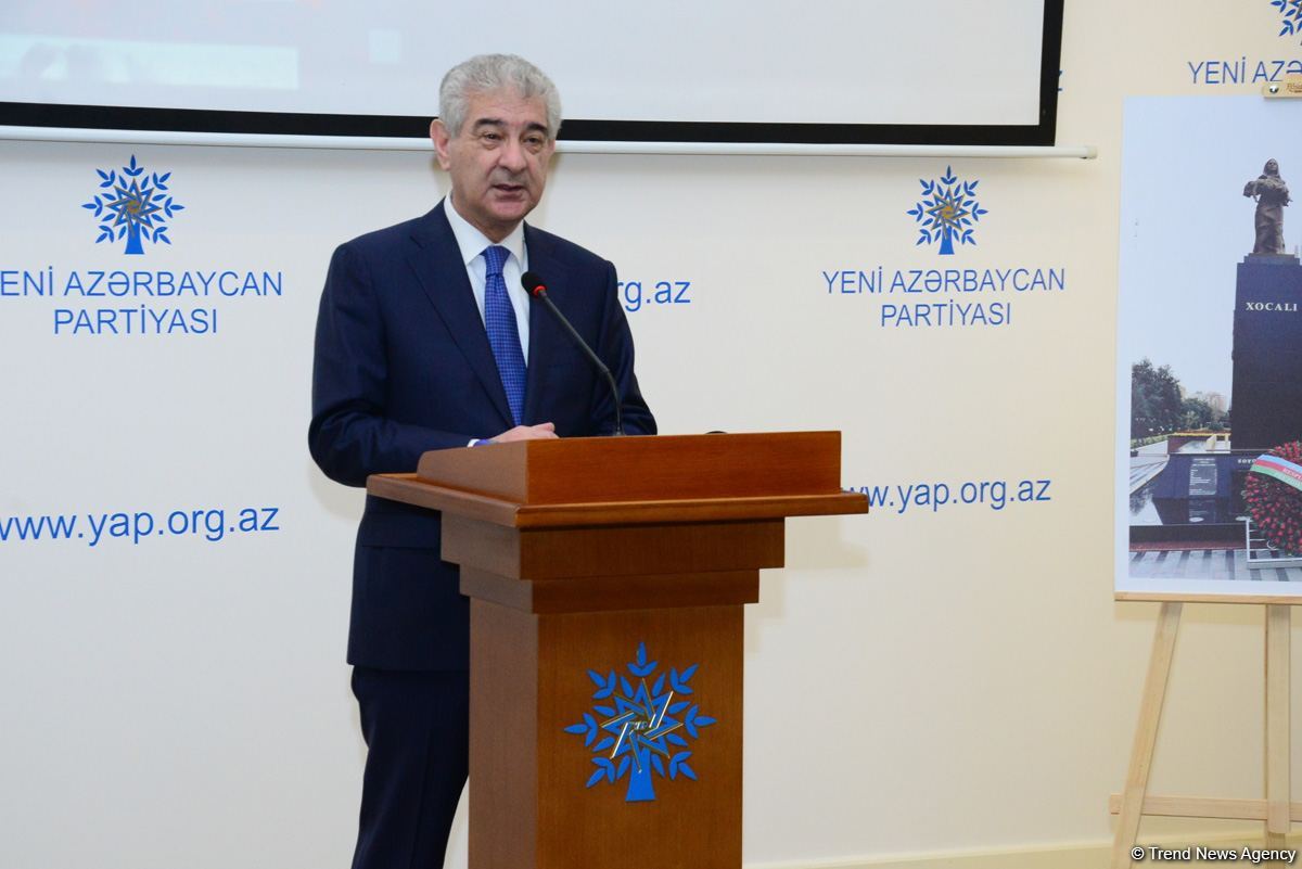 Əli Əhmədov: Xocalı faciəsi insanlığa qarşı törədilmiş ən böyük cinayətlərdən biridir (FOTO)