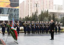 Prezident İlham Əliyev və birinci xanım Mehriban Əliyeva Xocalı soyqırımı qurbanlarının xatirəsini anım mərasimində iştirak ediblər (FOTO) (YENİLƏNİB)