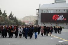Azərbaycan ictimaiyyəti Xocalı soyqırımı qurbanlarının xatirəsini yad edir (FOTO)