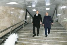 Prezident İlham Əliyev Heydər Əliyev prospekti ilə Zəki Məmmədov küçəsinin kəsişməsindəki yeraltı piyada keçidinin açılışında iştirak edib (FOTO) (YENİLƏNİB)