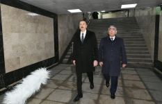 Prezident İlham Əliyev Heydər Əliyev prospekti ilə Zəki Məmmədov küçəsinin kəsişməsindəki yeraltı piyada keçidinin açılışında iştirak edib (FOTO) (YENİLƏNİB)