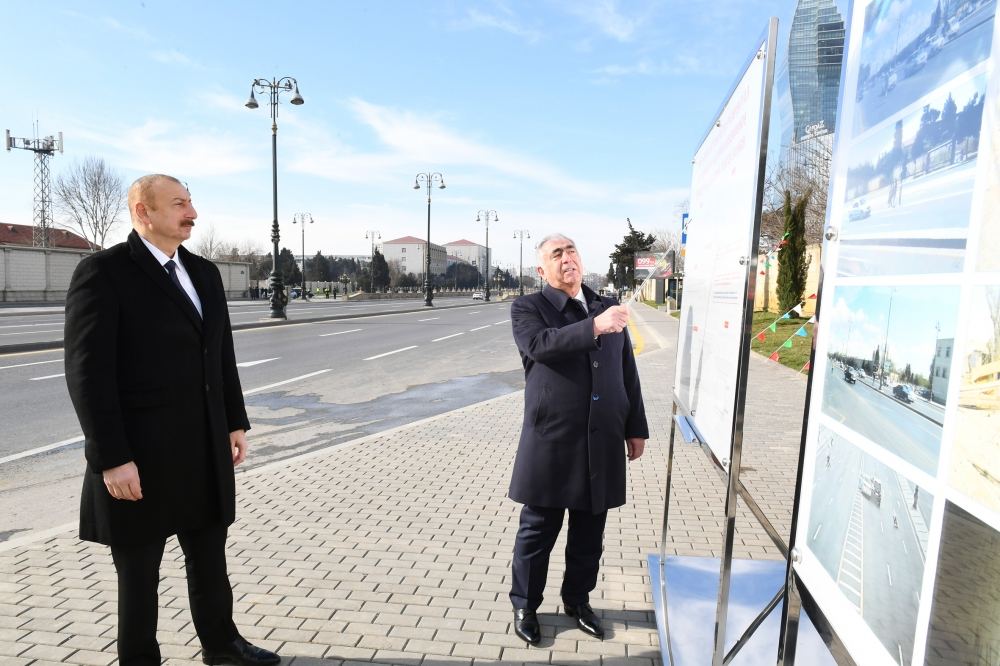 Prezident İlham Əliyev Heydər Əliyev prospekti ilə Zəki Məmmədov küçəsinin kəsişməsindəki yeraltı piyada keçidinin açılışında iştirak edib (FOTO) (YENİLƏNİB)