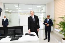 Prezident İlham Əliyev “Şəmkirçay” Sutəmizləyici Qurğular Kompleksinin açılışında iştirak edib (FOTO) (YENİLƏNİB)